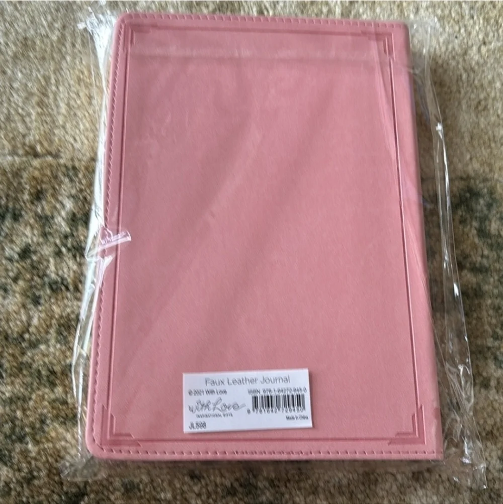 Faux Leather Pink Journal